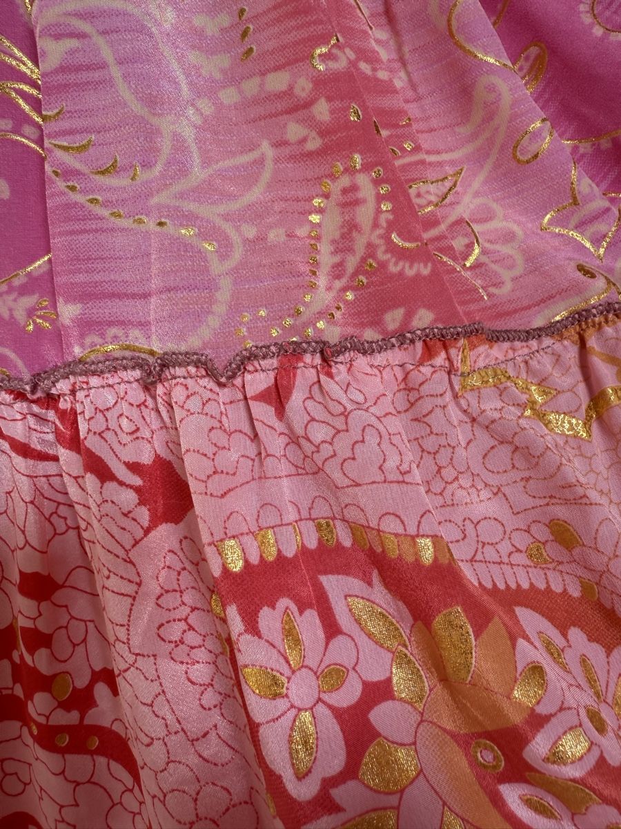 Gonne: Boho Maxirock / Midikleid aus Seide – Nuovo (secondo la descrizione) da Sigriswil venduto da ck56 4