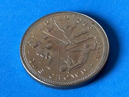 Isle of Man - 1 Crown - Elizabeth II (World Cup) 1982