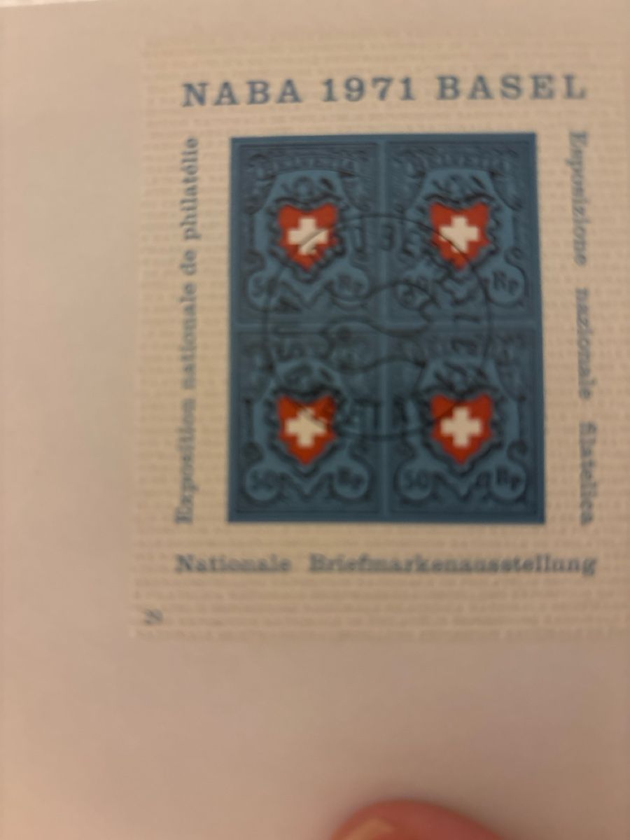 Tutti i francobolli: Briefmarken-Block NABA Basel 1971 - Schweizer Geschichte – Usato da Kriens venduto da mir_v8ww 2