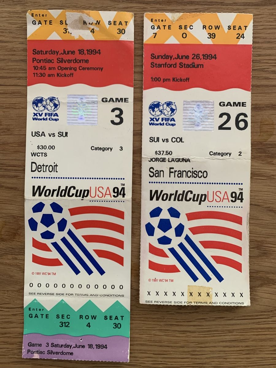 Biglietti: FIFA World Cup 1994  – Usato da Greppen venduto da chelito