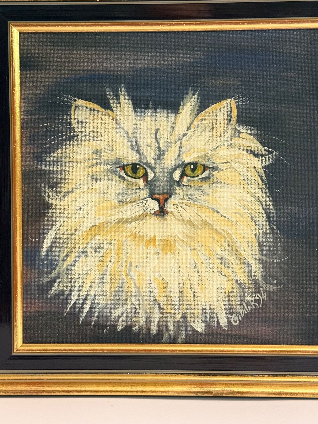 Dipinti: Signiertes Katzenbild – Ölgemälde – Usato da Solothurn venduto da NUVICO 2