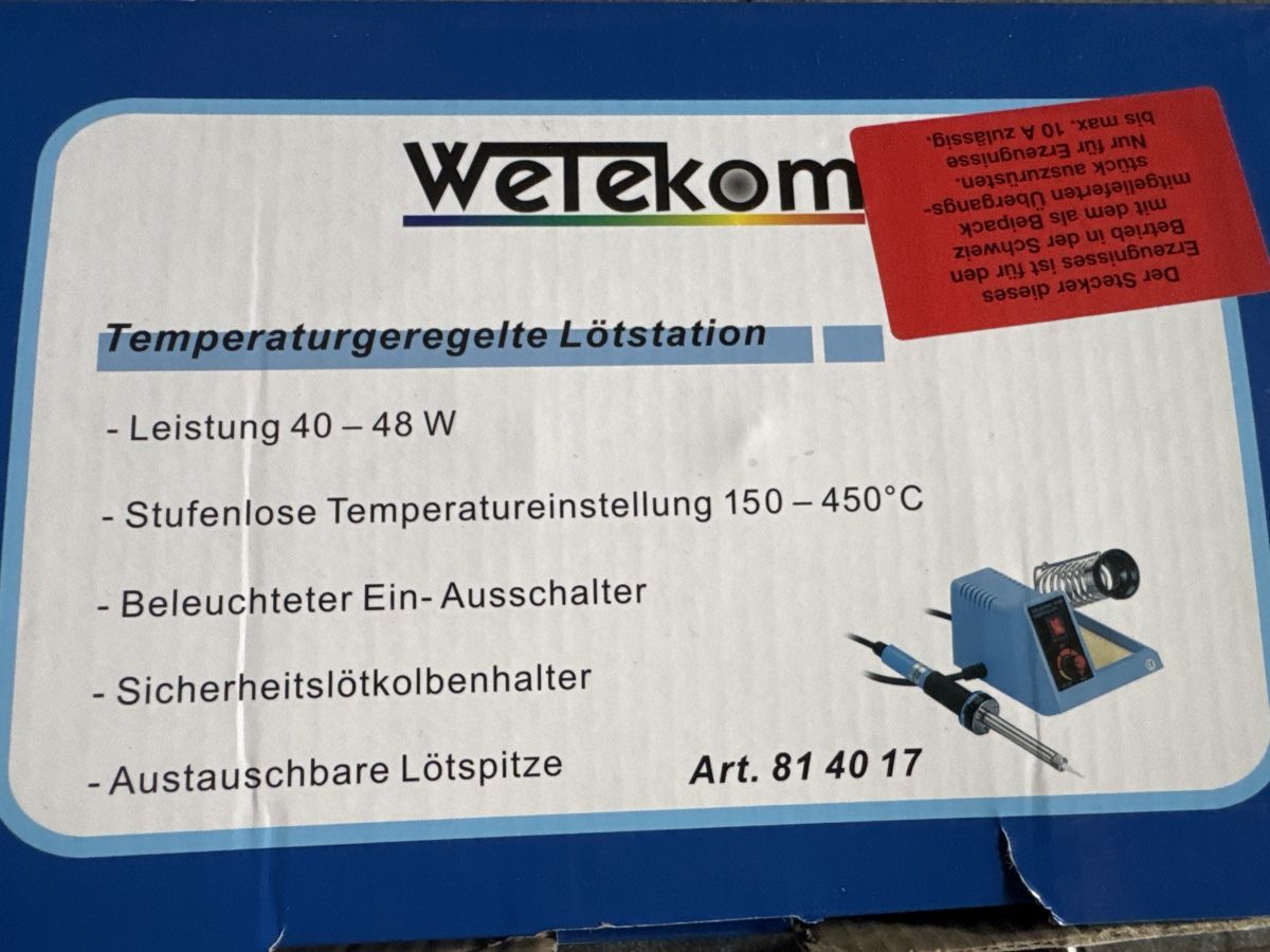 Löten & Schweissen: Neuwertige Lötstation – Gebraucht aus Frauenkappelen von leola1973 2