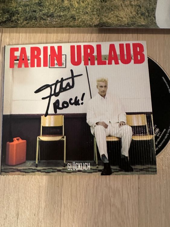 🎸🤘 Farin Urlaub Endlich Glücklich Postkarte Autogramm CD Kaufen auf