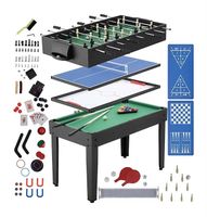 Multifunktionaler Spieltisch SirGameALot, 15in1, mit Zubehör
