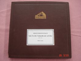 Schellackplattenalbum J. S. Bach Suite Nr. 6 D-Dur BWV 1012