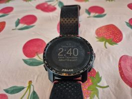 Sportuhr Polar Grit X schwarz gebraucht guter Zustand