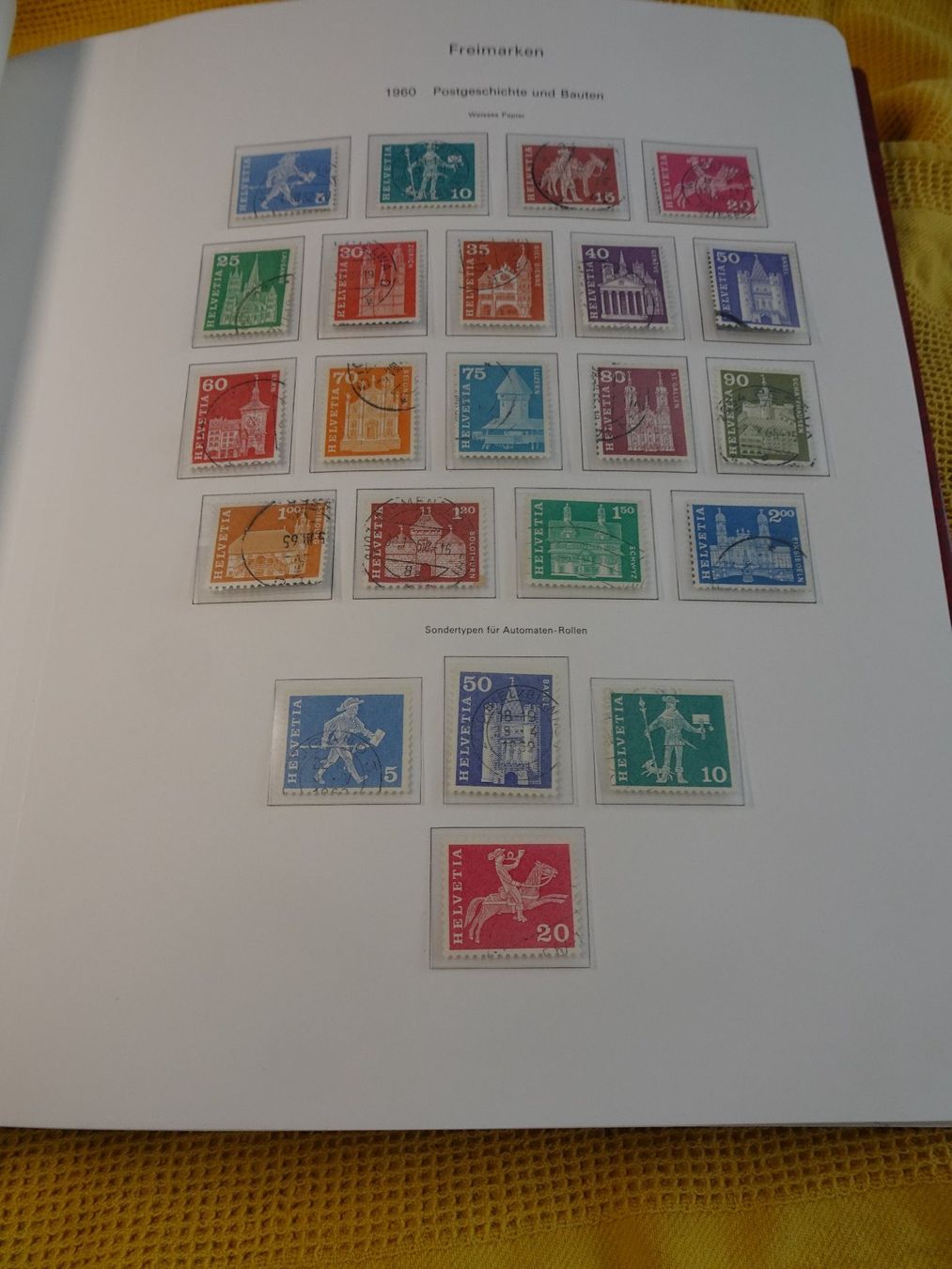 Tutti i francobolli: SAMMLUNG FREIMARKEN ab 1914 bis 2001 complet, MIT PAX SATZ – Usato da Eschenbach SG venduto da eDaisy 7
