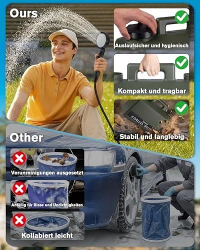 Docce: Camping Dusche 10000mAh Campingdusche Tragbare 20L Akku – Nuovo e nell'imballaggio originale da Hundwil venduto da pak_7zvn 5
