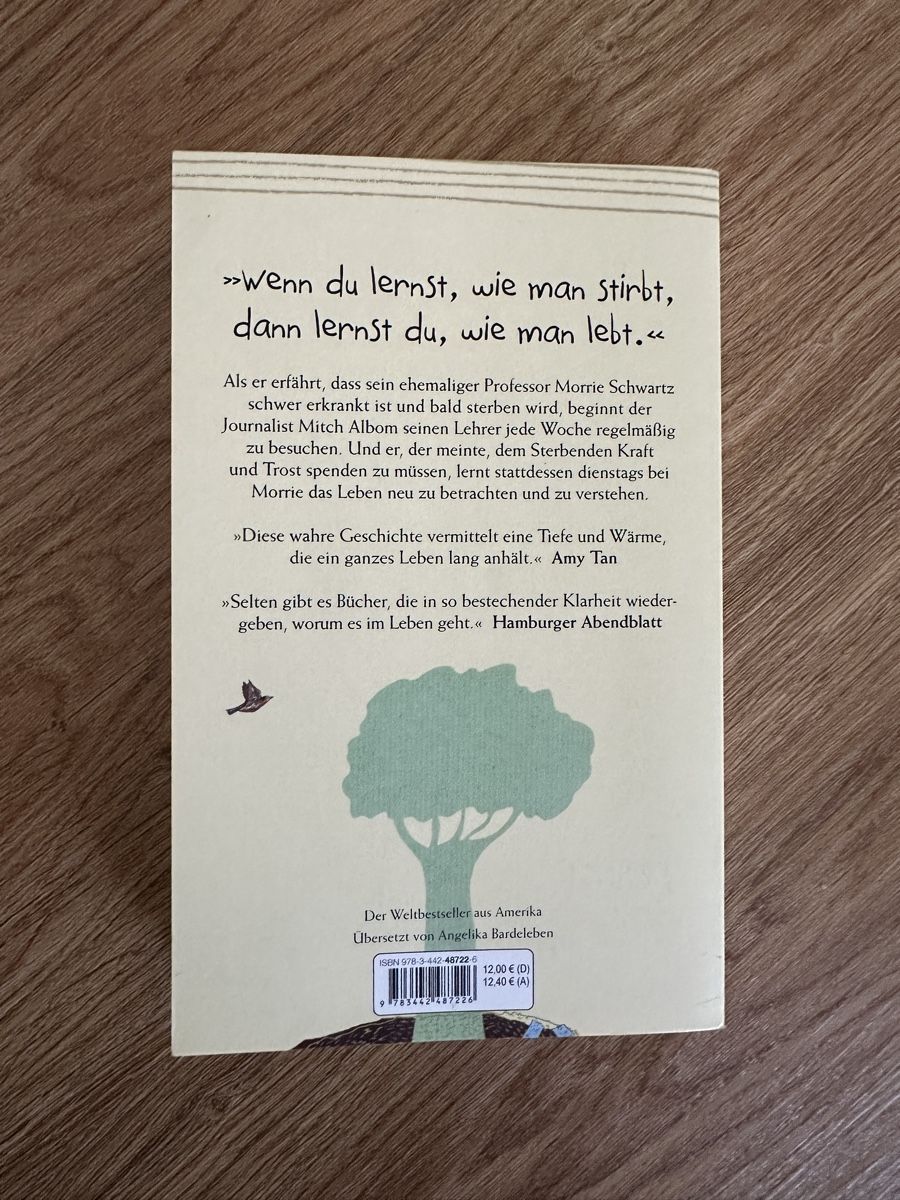 Bücher: Dienstags bei Morrie - Mitch Albom – Neu (gemäss Beschreibung) aus Luzern von annalena.lhnr 1