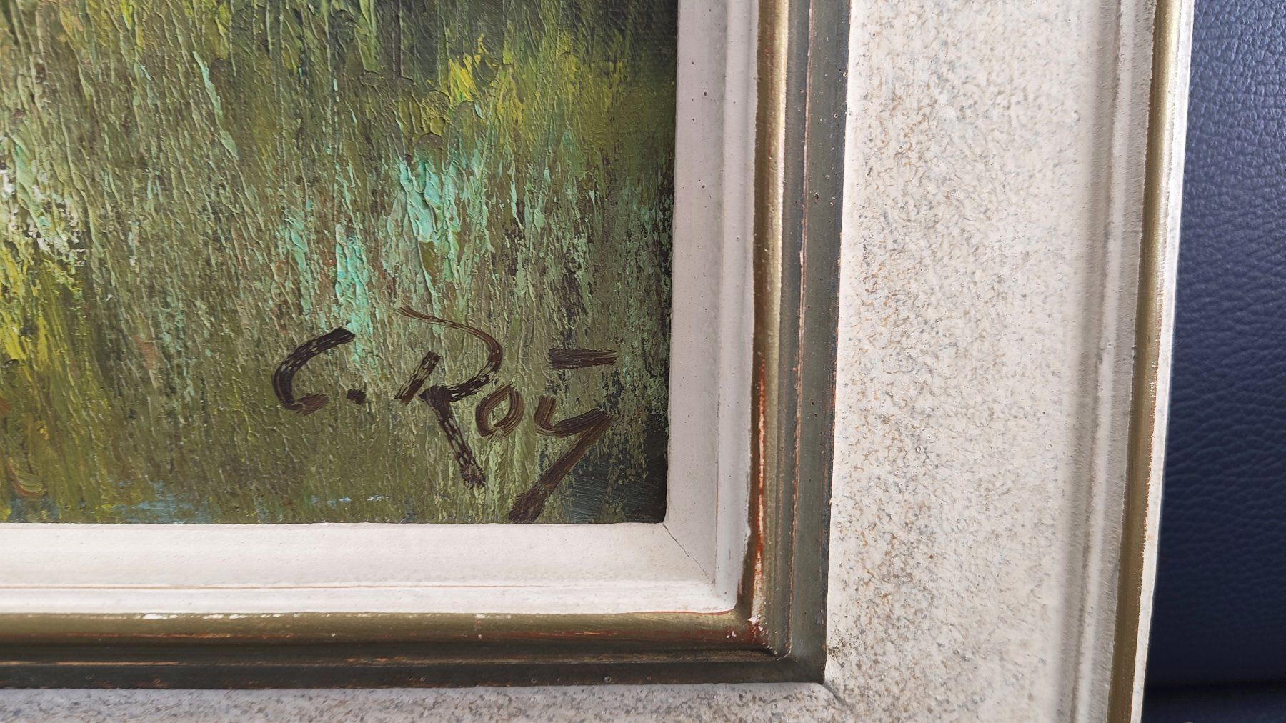Dipinti: Ölbild von C. Roy: Lenzerheide See von ca. 1965 – Usato da Adlikon b.Regensdf venduto da RGw 1