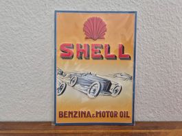 Blechschild Shell Tankstelle Tanksäule Limitiert 2001 Blech