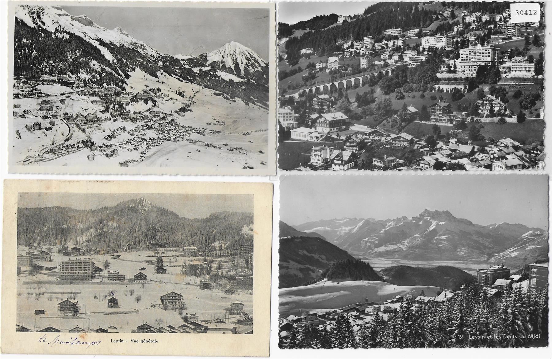 Cartoline postali: 4 AK Leysin – Usato da Ettingen venduto da Kartenplanet