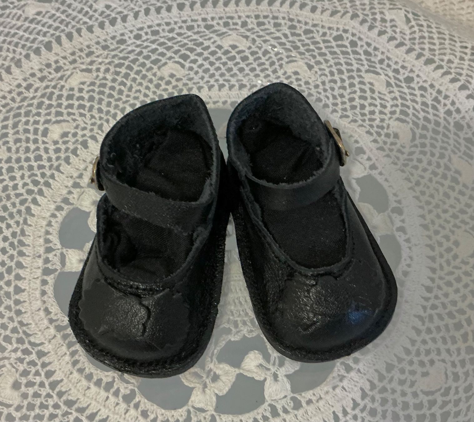 Bambole: ÄLTERE ECHTLEDER PUPPENSCHUHE – Usato da Zell LU venduto da Silvermemory 6