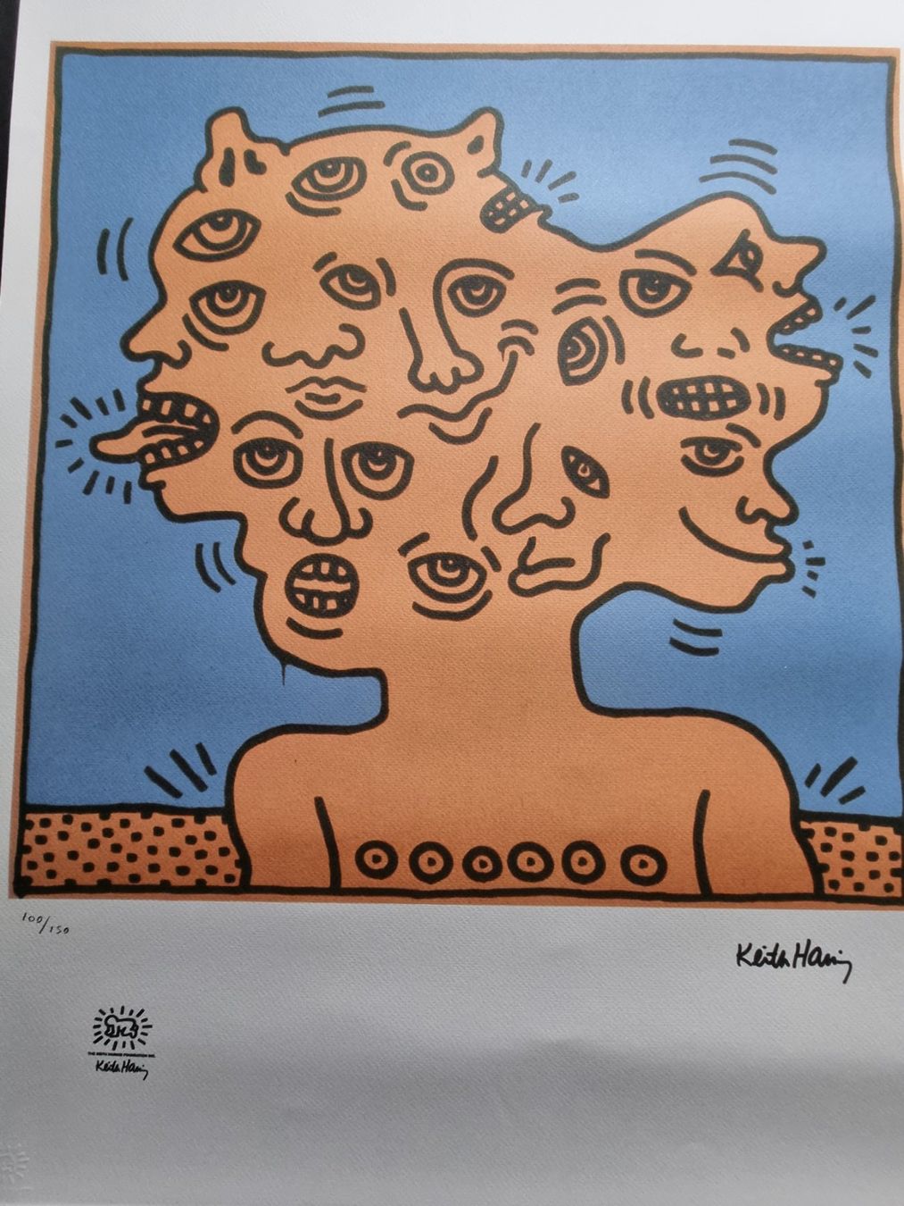 Grafica & Litografie: Keith Haring  Lithograph, HANDNUMMERIERT DRUCKSIGNIERT – Usato da Gersau venduto da grafik-kunst 4