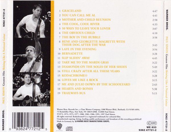 CD: CD Paul Simon - Shining.../Greatest hits (2000) – Usato da Möriken AG venduto da mineralia 1