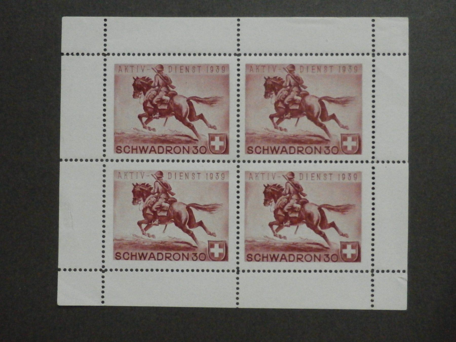 Tous les timbres: Soldatenmarken Block** – Neuf (Voir description) à Kehrsatz par Bernherb2 1