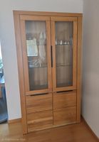 Hochwertige Echtholz-Vitrine (200 × 108 × 40 cm)