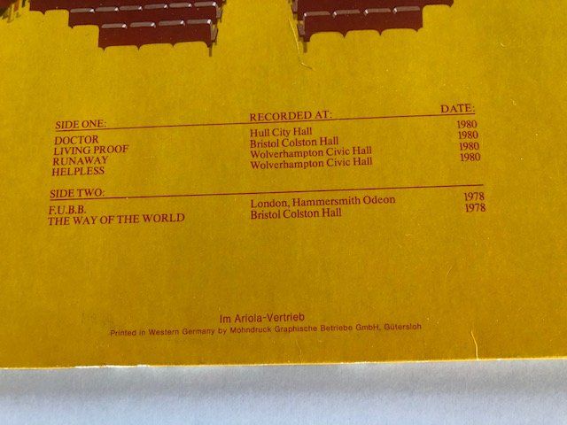 Dischi in vinile: Wishbone Ash – Usato da Aarwangen venduto da Jukebox3 2