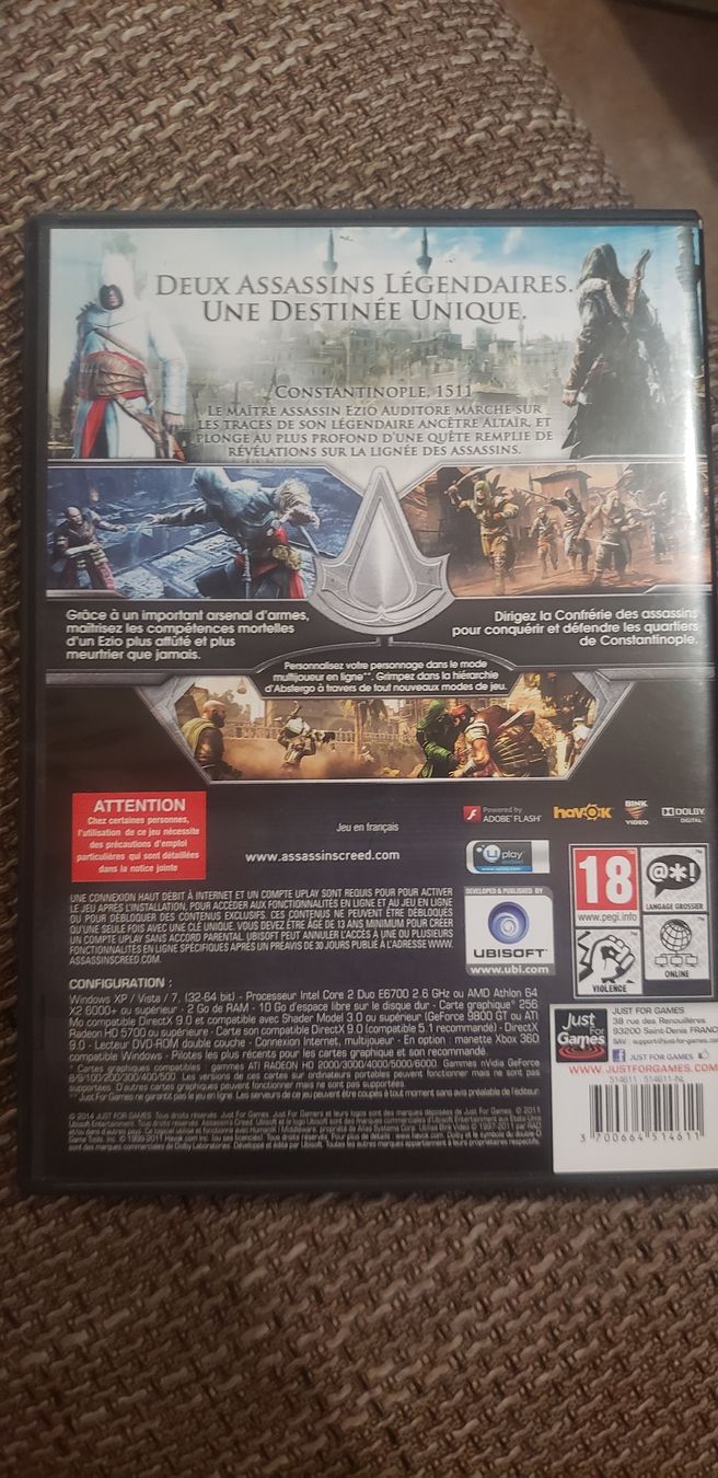 Giochi: Jeu PC Assassin's creed Revelations – Usato da Le Séchey venduto da Jill93 1