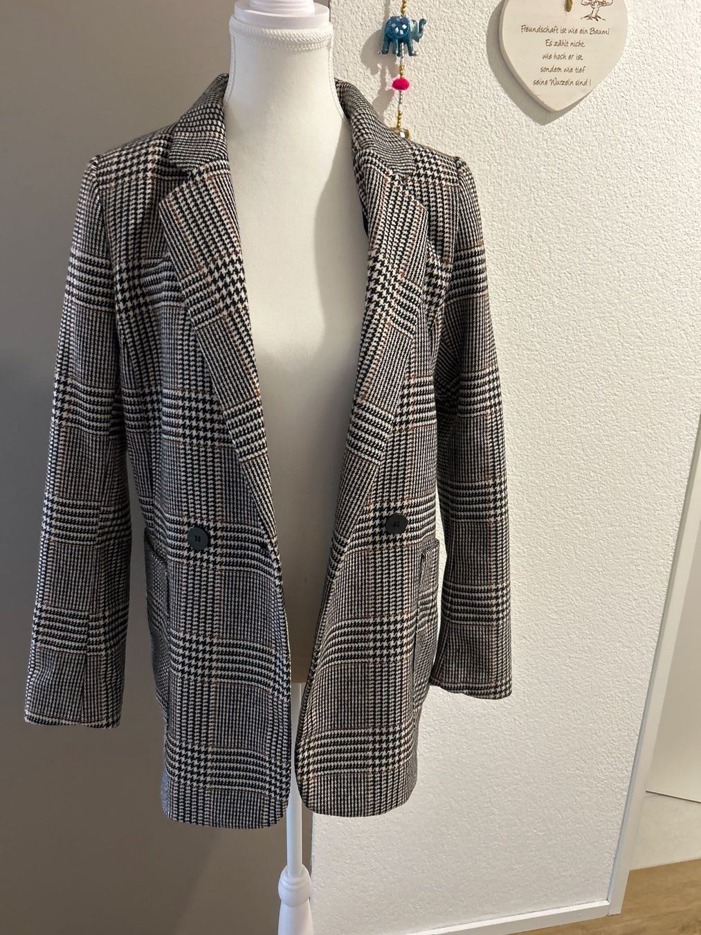 Giacche: Jacke kariert mit 24% Wolle – Usato da Brunnen venduto da Nala2929 1