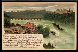 Schaffhausen, Der Rheinfall, um 1900
