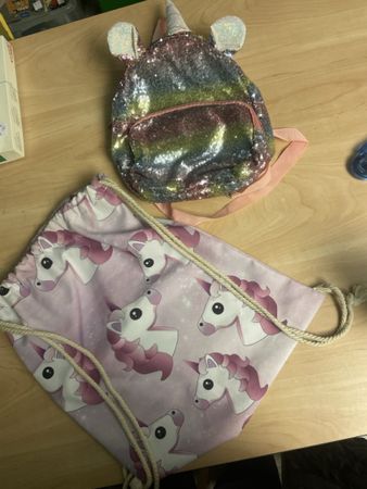 Turnbeutel & Rucksack Set mit Einhorn Motiv🦄