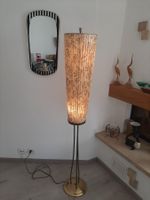 Mid Century 50er 60er Tütenlampe Stehlampe Vintage Messing