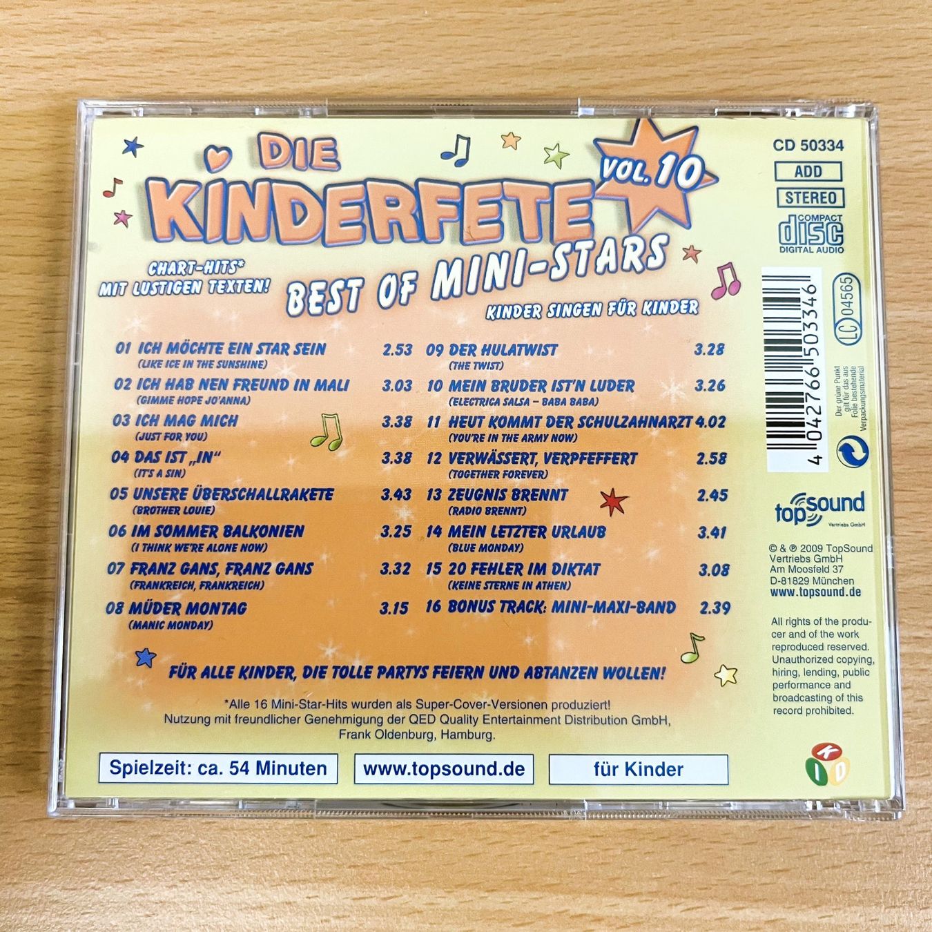 CDs: CD - Die Kinderfete - Vol. 10 – Gebraucht aus Amlikon-Bissegg von riestig 2