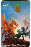 Telefonkarte "Drache". England.