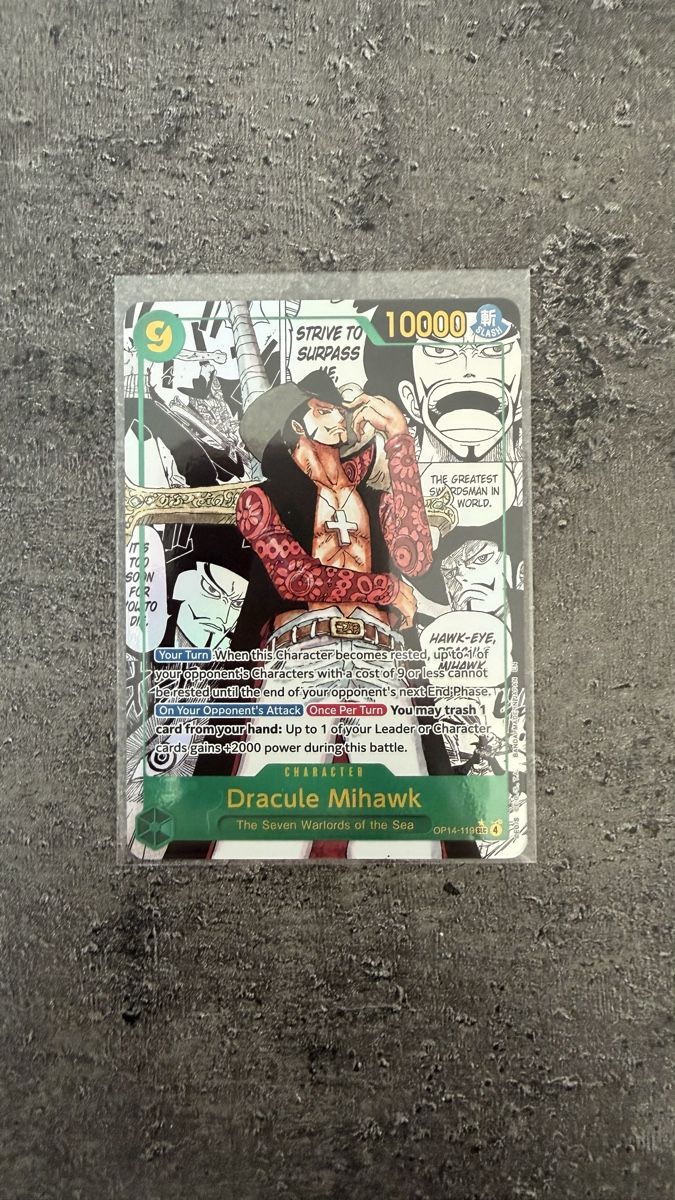 Bandai Carte collezionabili: Dracule Mihawk - Manga Card – Nuovo (secondo la descrizione) da Spreitenbach venduto da Alby_ 2