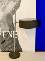 Vintage Tischlampe Schwarz Chrom im 70er-Jahre-Stil