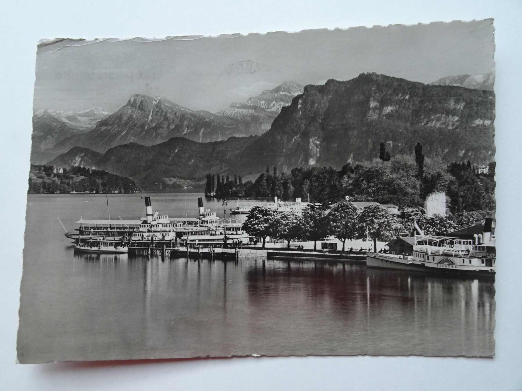 Ansichtskarten: Luzern Alpenansicht 1940 – Gebraucht aus Aadorf von Chnorli-Furz
