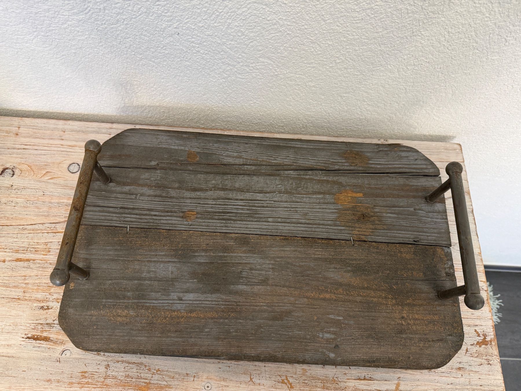 Tutte le decorazioni: Deko Tablett aus Altholz, im Shabby Chic Look – Usato da Wolfwil venduto da Inseider12 3