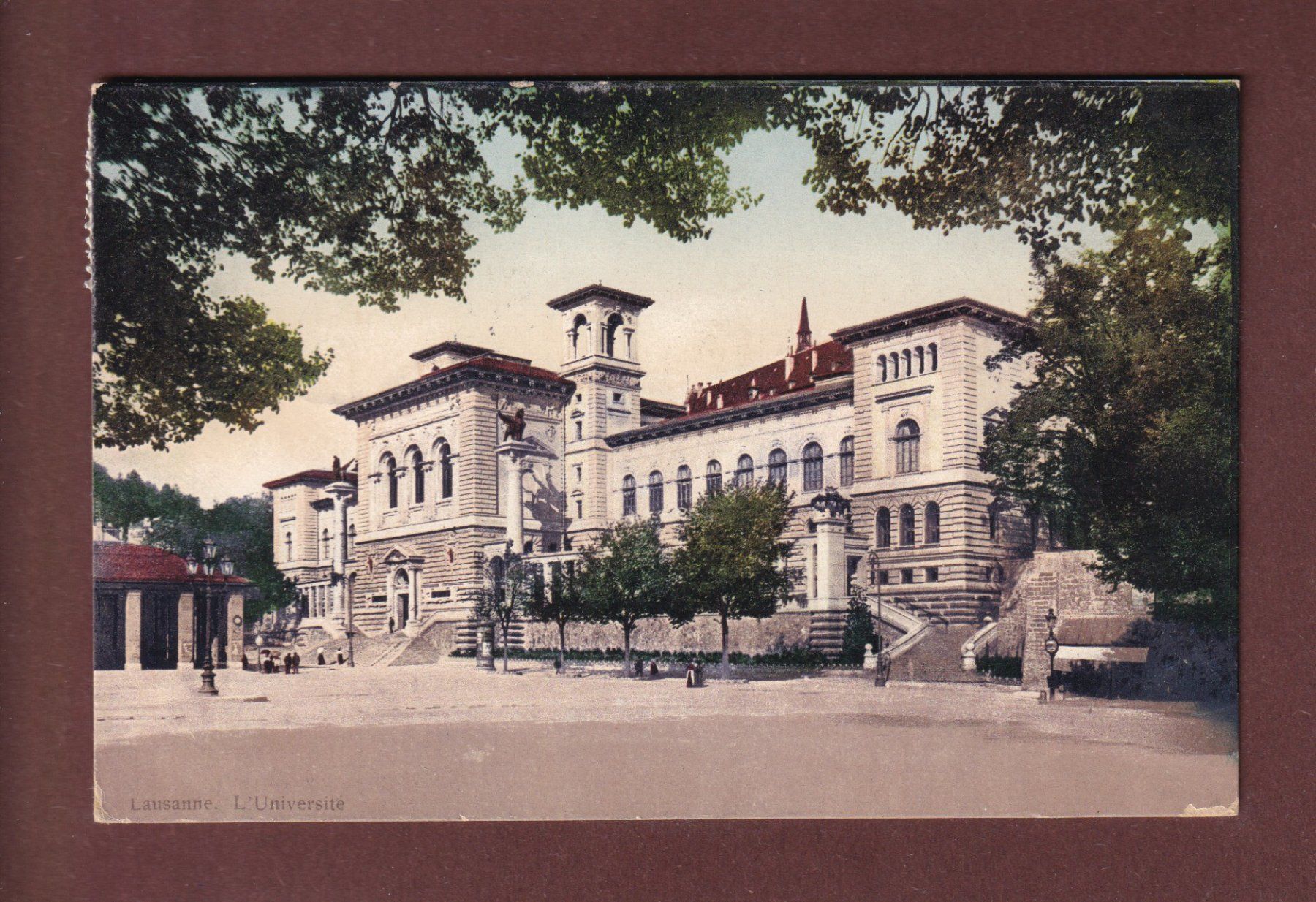 Cartoline postali: LAUSANNE - Université - 1910 – Usato da Pully venduto da nicecards-shop
