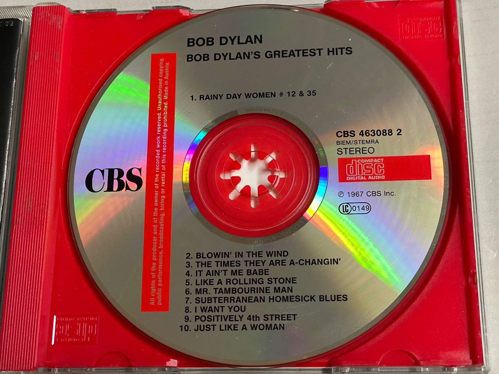 CD: Bob Dylan-Greatest Hits CD - Blues - Top – Usato da Muri b. Bern venduto da AdidasCollector 1