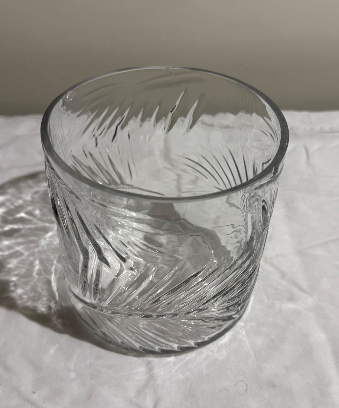 Verres: Windlicht mit Strukturmuster transparent – D'occasion à Basel par karpfen17 1