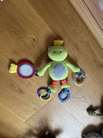 Baby Kuscheltier Frosch mit Rassel, Spiegel und Beissring!