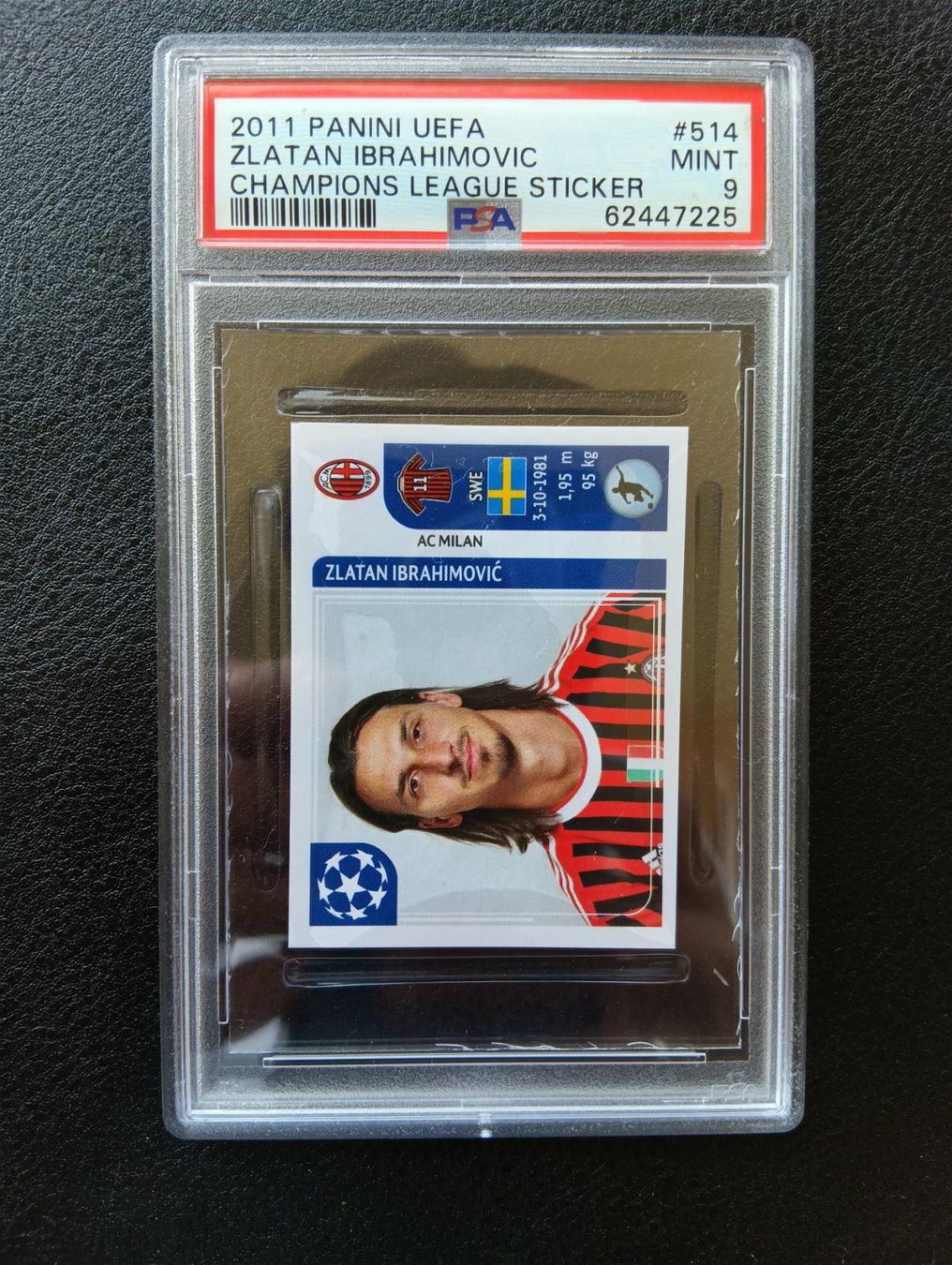 Panini Carte collezionabili: 2008 Panini Zlatan Ibrahimovic PSA 9 #406 – Usato da Steinen venduto da antikesundseltenes