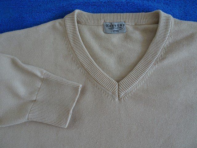 Maglioni & Felpe: Strickpullover Herren beige, Gr.52-54, 100% Baumwolle – Usato da Berikon venduto da Splendida43 3