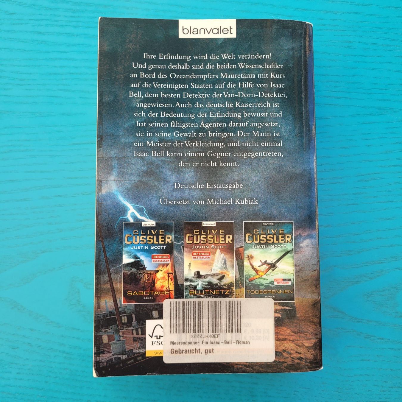 Libri: Clive Cussler- Meeresdonner – Usato da SCHÜBELBACH venduto da CoKaHa 1