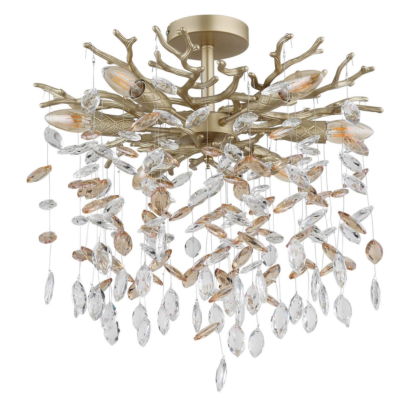 Kronleuchter & Deckenlampen: Deckenleuchte, Glaskristalle, 50 cm Ø – Neu (gemäss Beschreibung) aus Kreuzlingen von Smart-Light 2