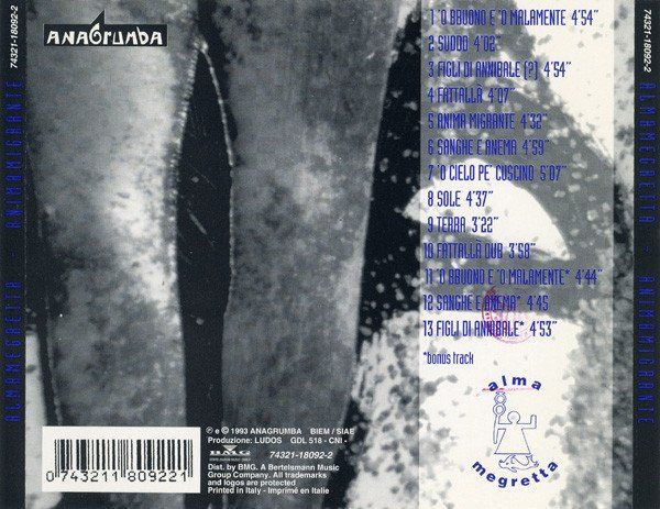 CD: CD Almamegretta - Animamigrante (1993) – Usato da Möriken AG venduto da mineralia 1