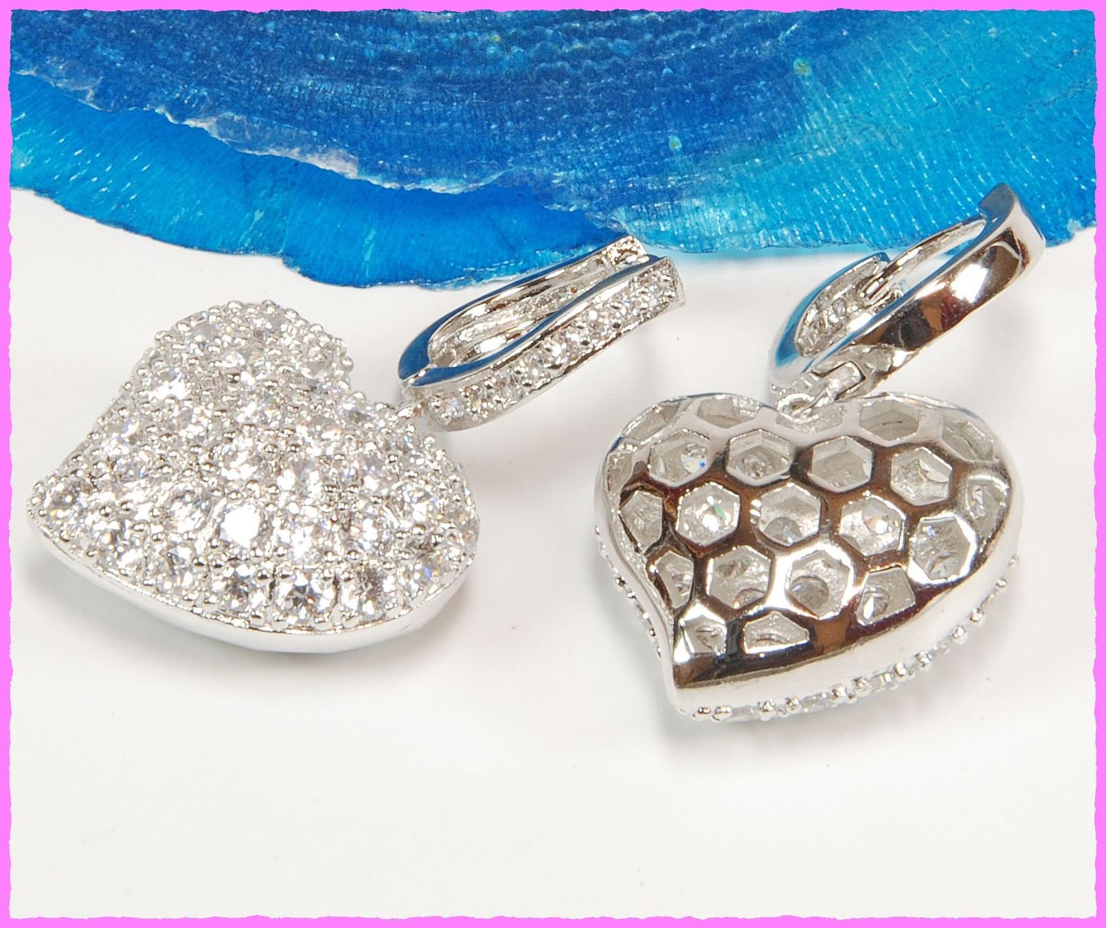 Orecchini pendenti & Orecchini a lobo: Herz Ohrhänger mit Zirkonia – Nuovo e nell'imballaggio originale da Oberglatt ZH venduto da Diamond-Girl 2