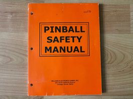 Flipper Handbuch – PINBALL SAFETY MANUAL (Williams)