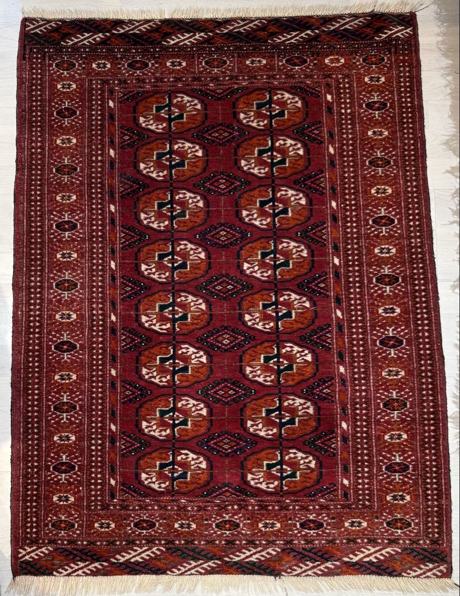 Tappeti: Orientteppich handgeknüpft rot mit Muster 116x85 – Usato da Büron venduto da Filadefia-888