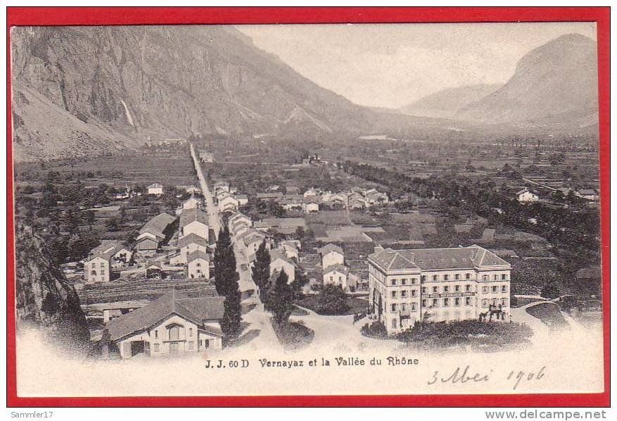 Cartoline postali: VERNAYAZ, LICHTDRUCK 1905/10 – Usato da Grüningen venduto da Kartenlaube