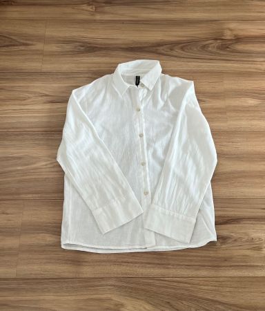 White shirt, cotton and linen blend, like new
