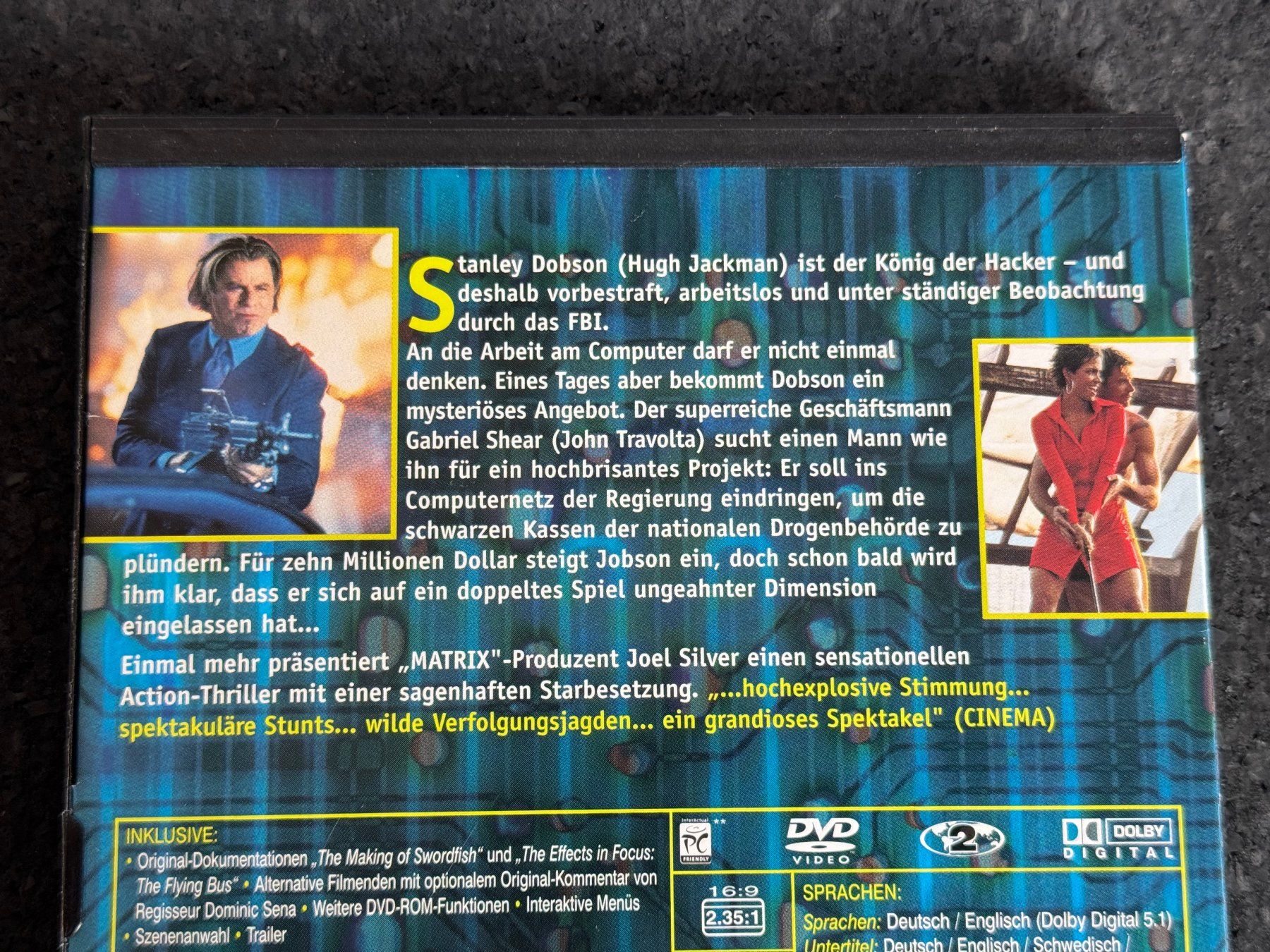 Tutti i DVDs: Passwort Sword Fish DVD DE/EN – Usato da Fribourg venduto da tschjoly 2