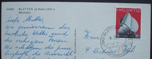 Cartes postales: BLATTEN ob Naters – D'occasion à Jona par philajona 1