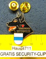 I  ❤  DIENSTHUNDE KANTONS-POLIZEI ZUG PIN GEPRÄGT GOLDIG